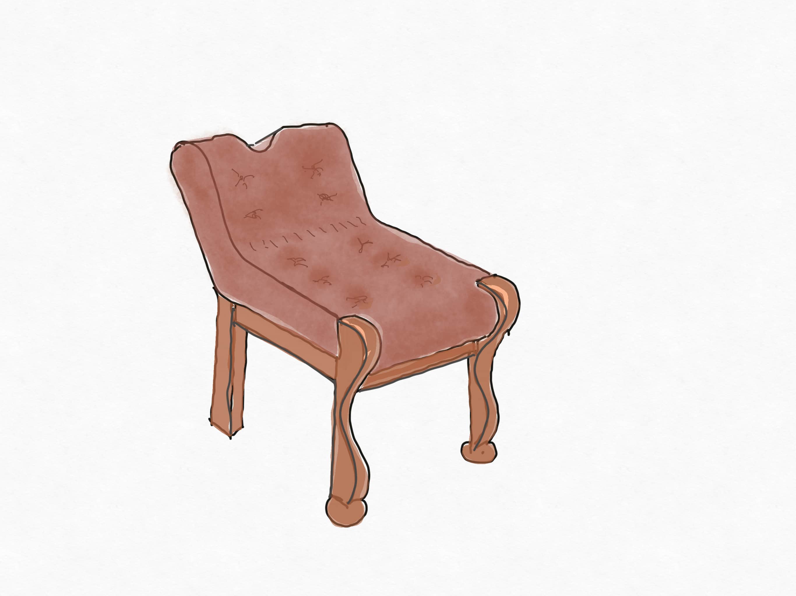 slave use chaise sketch